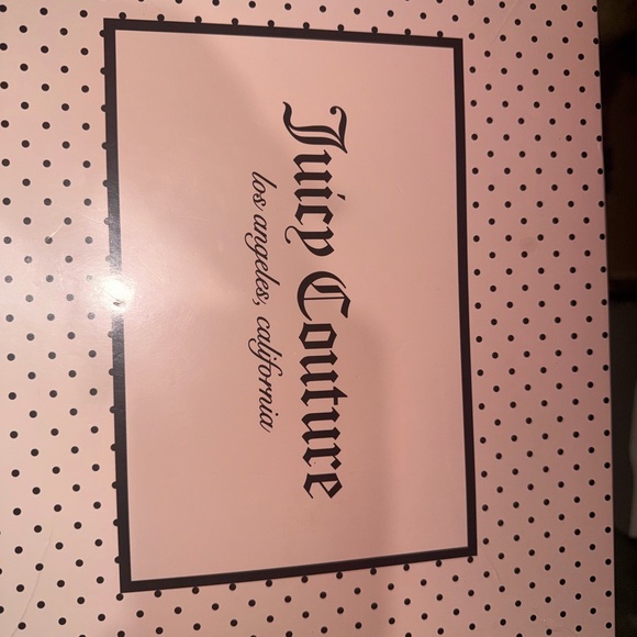 Juicy Couture Pink mini backpack with card case and keychain. - Picture 2 of 2